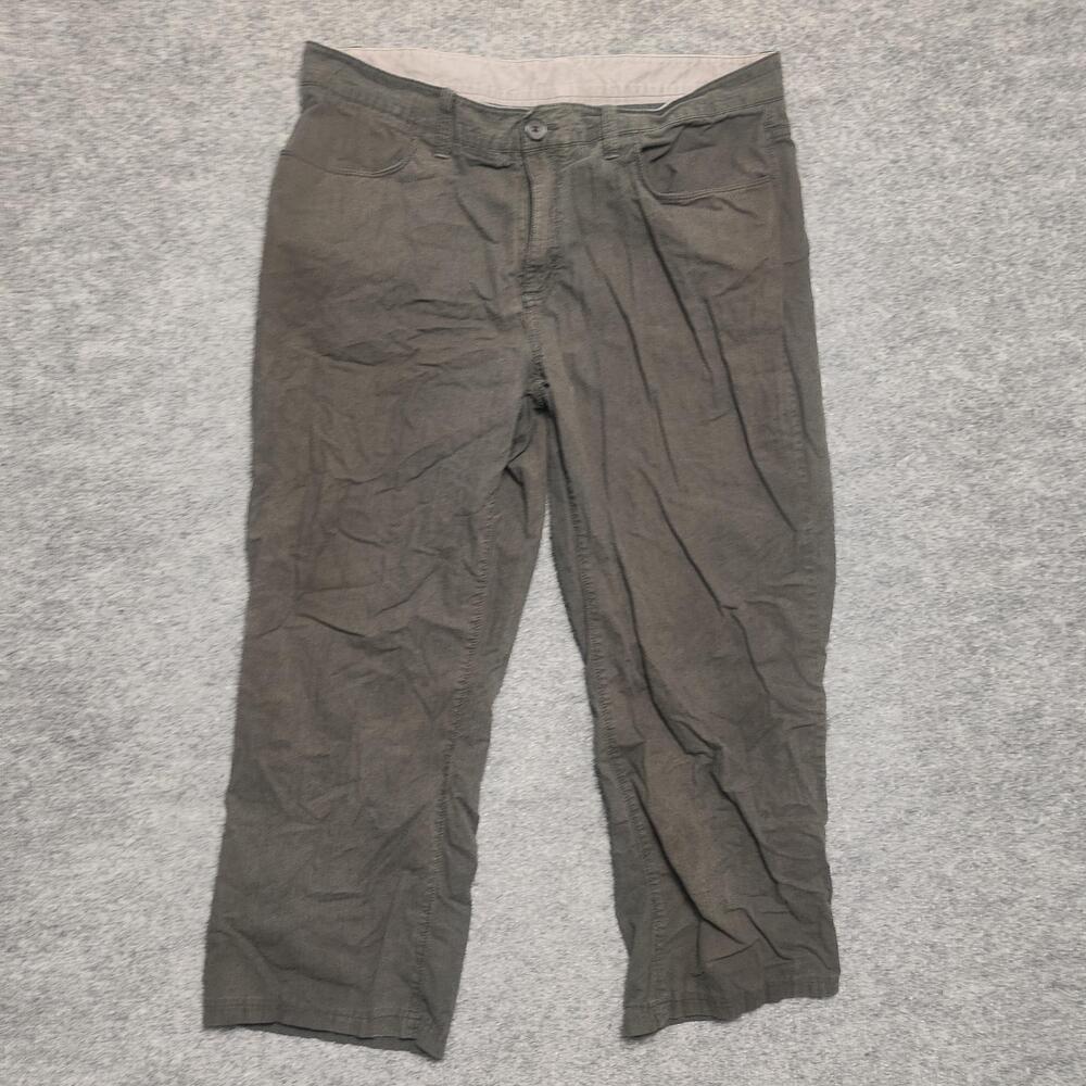 Structure Pants Mens 36x30 Brown Cotton Canvas Chino Straight Leg Casual